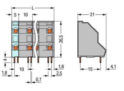 736-756 WAGO PCB Terminal Blocks Image 2