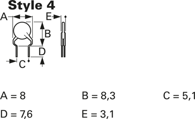 MF-R005 Bourns Electronics GmbH Resettable PTC-Fuses Image 2