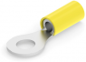 Insulated ring cable lug, 3.0-6.0 mm², AWG 12 to 10, 6.73 mm, M6, yellow