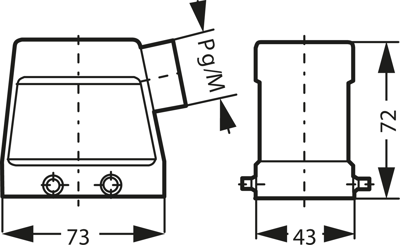 19300100527 Harting Housings for HDC Connectors Image 2