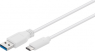 USB 3.0 Adapter cable, USB plug type A to USB plug type C, 0.2 m, white