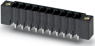 Pin header, 2 pole, pitch 3.81 mm, straight, black, 1707638