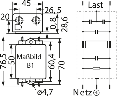 B84111A0000B110 EPCOS Interference suppression filter Image 2