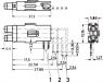 Double Test Socket, Ø2mm, Short Type for MountingPlane 1