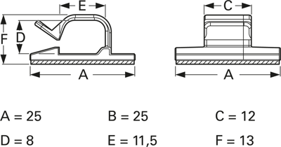 0039AA01 fastpoint Cable Holders Image 2