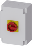 Emergency stop load-break switch, Rotary actuator, 6 pole, 63 A, 690 V, (W x H x D) 212 x 302 x 181 mm, front mounting, 3LD2566-3VB53