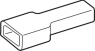 Insulating housing for 2.8 mm, PVC, yellow, 0105 0007 004