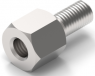 Hexagon spacer bolt, External/Internal Thread, M3/M3, 35 mm, polyamide