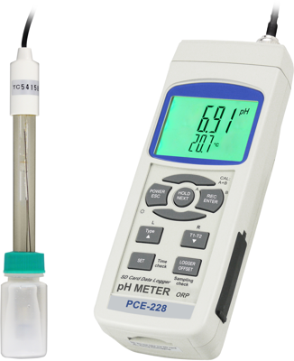 PCE-228 PCE Instruments Conductivity, PH-Meter, Refractometer Image 1