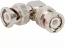 Coaxial adapter, 50 Ω, BNC plug to BNC plug, angled, 112655