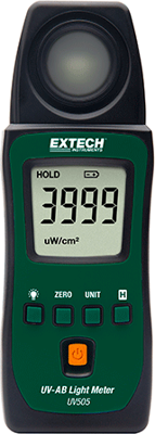 UV505 Extech Luxmeter, Sound Level Meter, Magnetic Field Tester