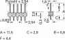 826646-3 AMP PCB Connection Systems