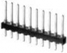 Pin header, 3 pole, pitch 2.54 mm, straight, black, 87465-5