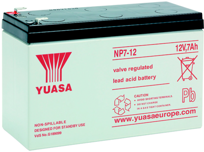 NP7-12 POL A Yuasa Lead-Acid Batteries, Lithium-Ion Batteries Image 1