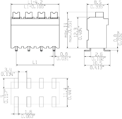 1473560000 Weidmüller PCB Terminal Blocks Image 3