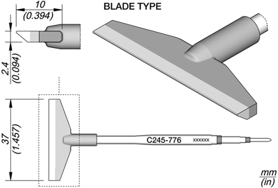 C245776 JBC Soldering tips, desoldering tips and hot air nozzles