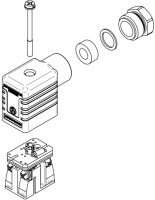 933712100 Hirschmann Automation and Control DIN Valve Connectors Image 2