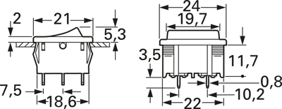 1804.2102 Marquardt Rocker Switches Image 2