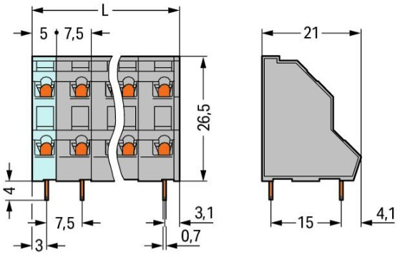 736-506 WAGO PCB Terminal Blocks Image 2