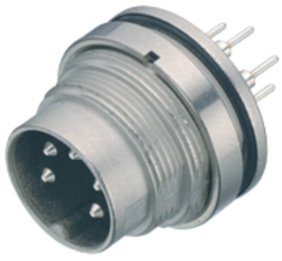 Panel plug, 12 pole, THT, screw locking, straight, 09 0131 90 12