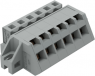 Socket header, 6 pole, pitch 5 mm, angled, gray, 731-506/031-000