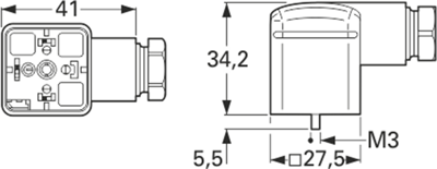 934888100 Hirschmann Automation and Control DIN Valve Connectors