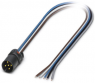 Plug, M12, 4 pole, crimp connection, screw locking, straight, 1440805