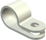 Mounting clamp, max. bundle Ø 8 mm, polyamide, light gray, (W) 10 mm