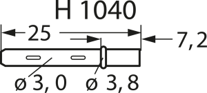 Sleeve for test probe, plug-in connection