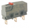 Subminiature snap-action switch, On-On, plug-in connection, long hinge lever, 0.59 N, 5 A/250 VAC, 30 VDC, IP40