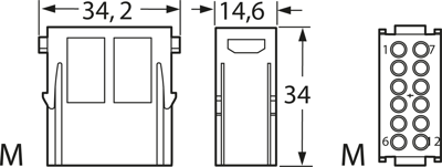 09140123001 Harting Contact Inserts Image 2