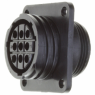 Socket housing, 9 pole, crimp connection, screw locking, straight, 211769-1