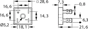 KBPC2516F Diotec Bridge Rectifiers