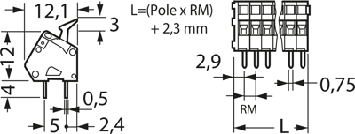 233-536 WAGO PCB Terminal Blocks Image 2