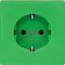 German schuko-style socket, green, 16 A/250 V, Germany, IP20, 5UB1851