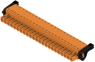 Pin header, 23 pole, pitch 5.08 mm, straight, orange, 1014610000