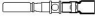 Receptacle, 0.03-0.14 mm², AWG 32-26, solder connection, gold-plated, 601103-000