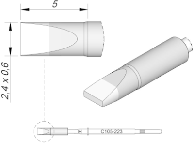 C105223 JBC Soldering tips, desoldering tips and hot air nozzles