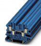 Through terminal block, screw connection, 0.14-6.0 mm², 4 pole, 32 A, 6 kV, blue, 3044584
