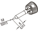 0142PDLF08/SB Ersa Soldering tips, desoldering tips and hot air nozzles Image 2