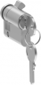 Cylinder lock w. Insert 1242E f. recess. Handle of3-point locking system PLM or PLD