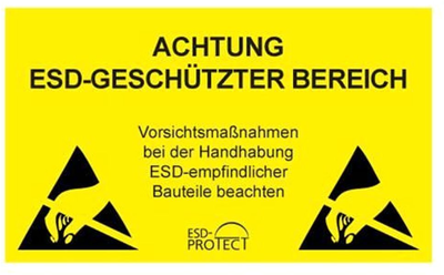 BK0601022 ESD PROTECT Inspection labels, plates and tapes