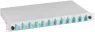 Splice box, 12 x 50/125 OM4, 6 x SC duplex, (W x H x D) 483 x 44.5 x 244 mm, gray, BA71203.12OM4