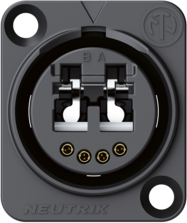 NO2-4FDW-A Neutrik Fibre Optic Connectors