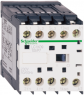Power contactor, 4 pole, 20 A, 2 Form A (N/O) + 2 Form B (N/C), coil 110 VAC, solder connection, LC1K090085F7