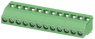 PCB terminal, 12 pole, pitch 5 mm, AWG 24-12, 24 A, screw connection, green, 1712122
