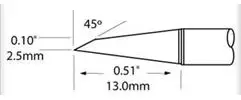 SFV-DRH20CP METCAL Soldering tips, desoldering tips and hot air nozzles