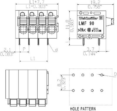 1331790000 Weidmüller PCB Terminal Blocks Image 3