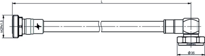 100010365 Telegärtner Assembled Coaxial Cables