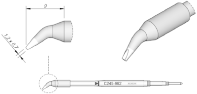 C245962 JBC Soldering tips, desoldering tips and hot air nozzles